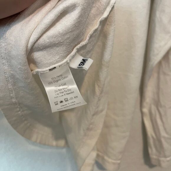 Wol Hide Natural Long Sleeve Crew Neck Easy T-Shirt Women's Size Small - Picture 6 of 6